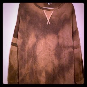 Brown/taupe lightweight pullover sweater